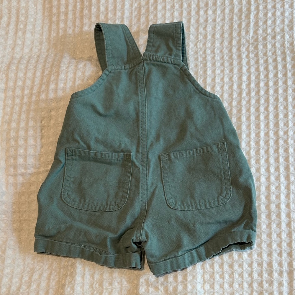 Carhartt Kids Sage Green Shortalls - Picture 2 of 3